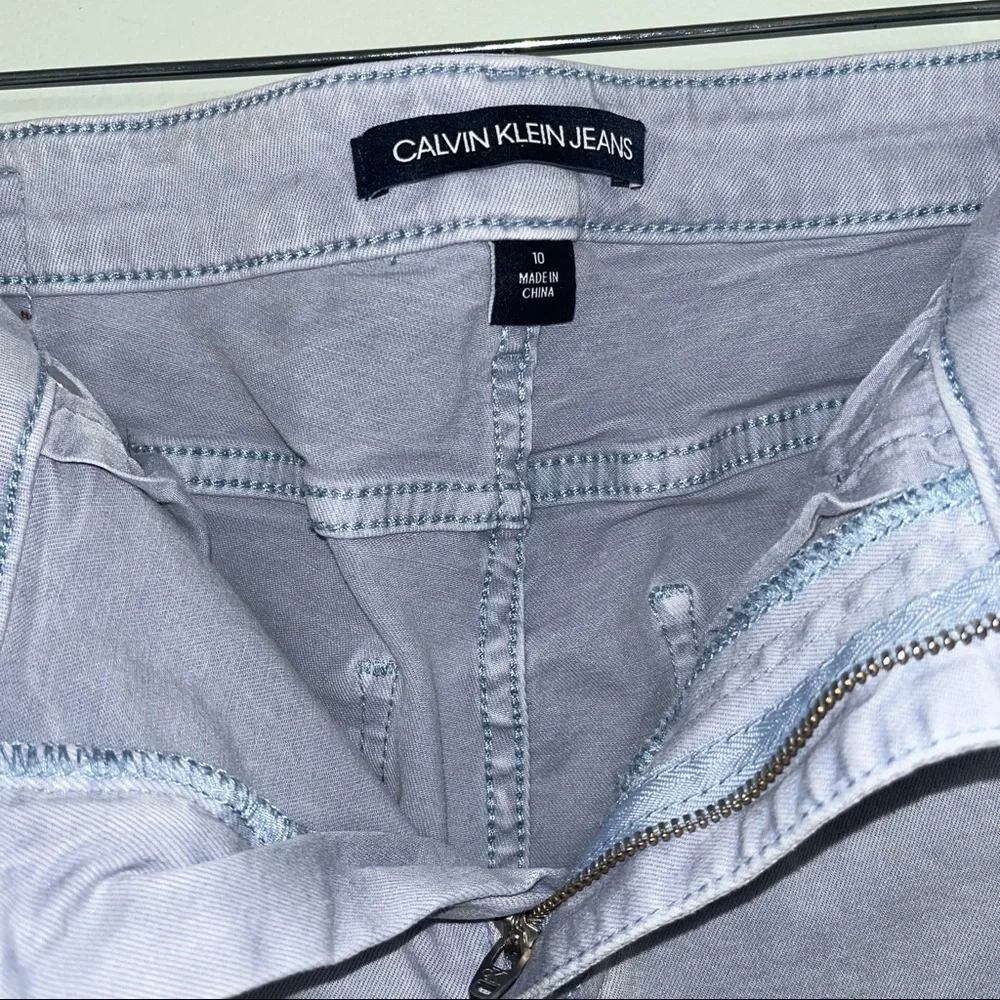 Calvin Klein jeans size 10 soft blue stretchy jeans - Picture 3 of 11